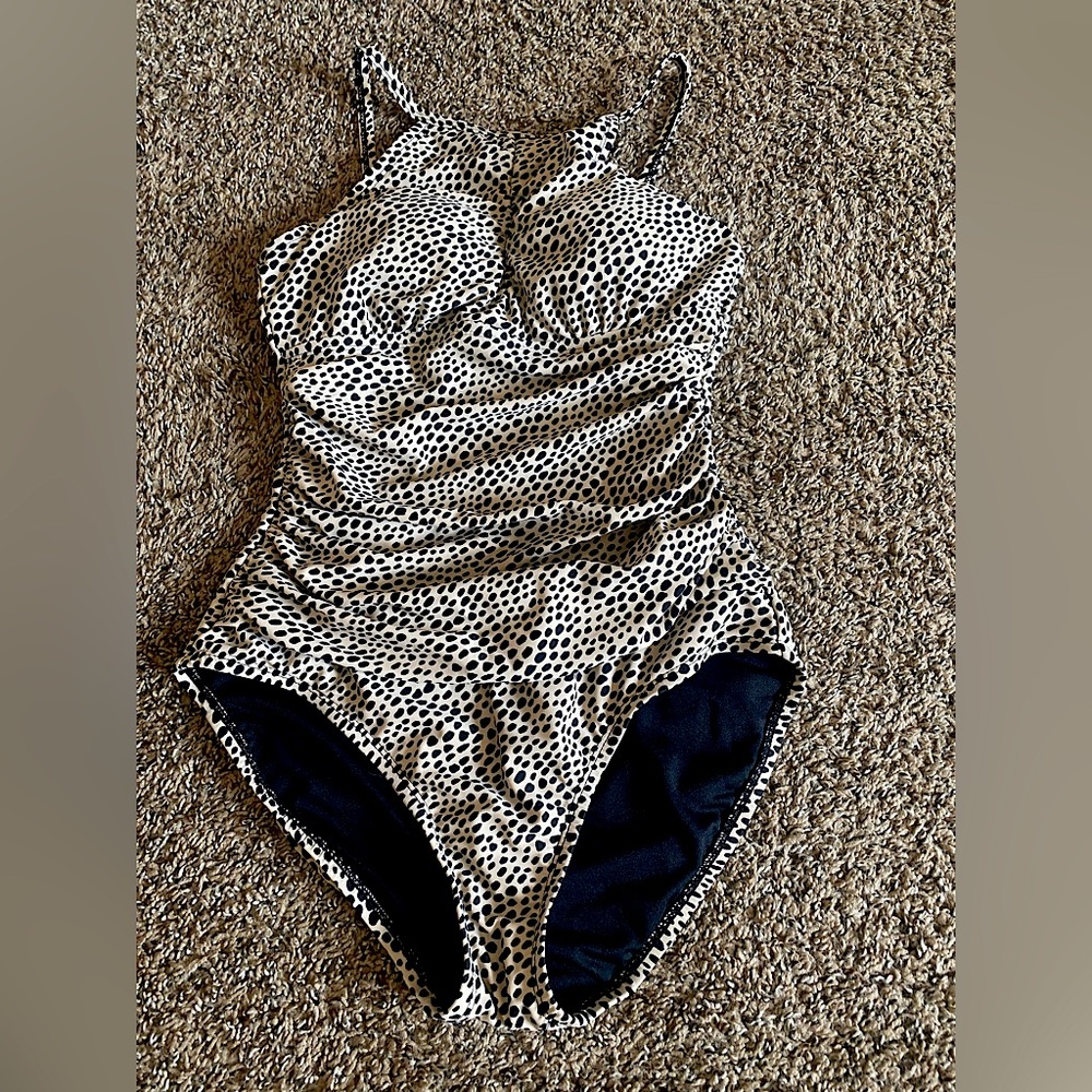 Cheetah print bathing suit